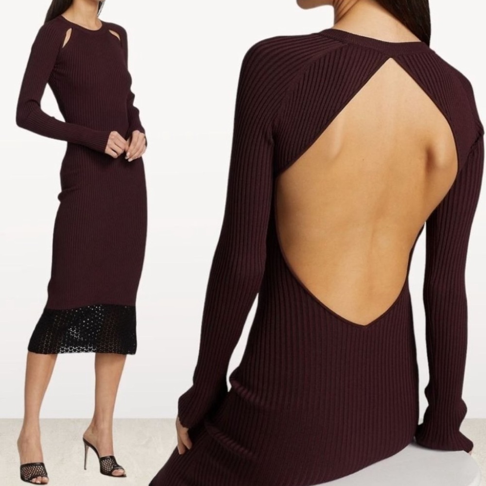 STAUD Mulholland Open Back Dress